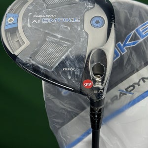 Callaway Paradym Ai Smoke MAX Driver 9* Tensei AV Blue Stiff w/ Cover NEW!