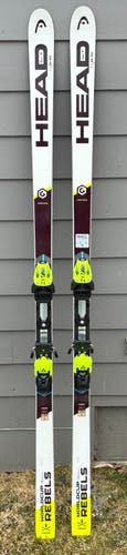 HEAD WC Rebels i.SG RD 202 cm Racing Skis With Bindings Max Din 17 (New)