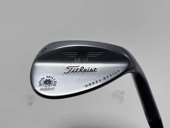 Titleist Vokey Spin Milled SM4 Chrome Lob Wedge LW 58* 12 Bounce Wedge RH