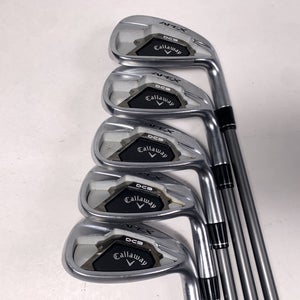 Callaway Apex DCB 21 Iron Set 7-PW+AW Catalyst 5.5 65g Regular Graphite Mens RH