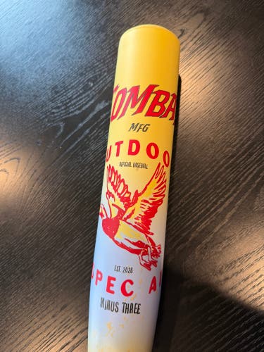 2025 Combat MFG Spec A1 Alloy BBCOR Certified Bat (-3) 31 oz 34" (Used)