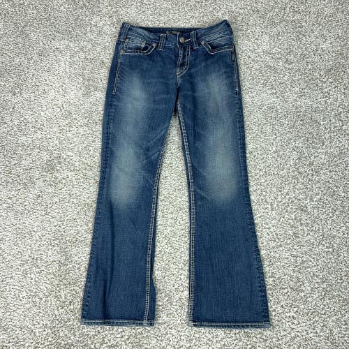 Silver Jeans Womens 28 Blue Bootcut Suki Surplus Stretch Denim Casual Western