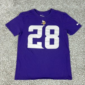 Minnesota Vikings Shirt Mens Medium Purple NFL Football Nike Adrian Peterson Tee
