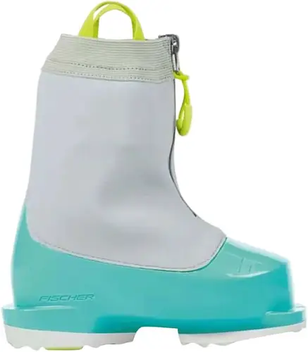 NEW 2025 Fischer Two Celeste Jr Ski Boots - 18.0 / 18.5 - Grey / Teal