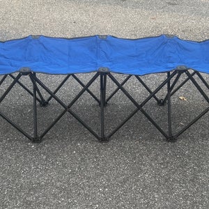 DSG Sideline/Outdoor Bench (Blue, Folding, seats 4)