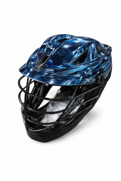 Cascade XRS Pro Helmet (New) - CAROLINA AND BLACK CHROME FADE
