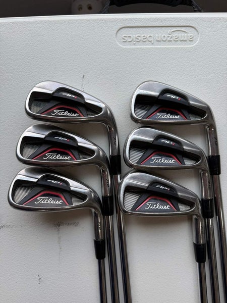 Titleist 712 AP1 Iron Set 6-PW Dynalite Gold XP Stiff Flex +1/2 NICE