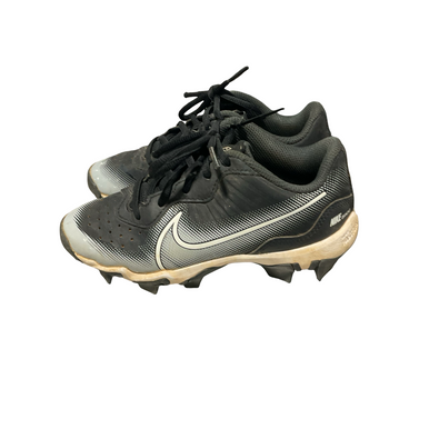 Used Nike DIAMOND BASEBALL CLEATS BB/SB Cleats Black Youth 13.0 11834-S000046236