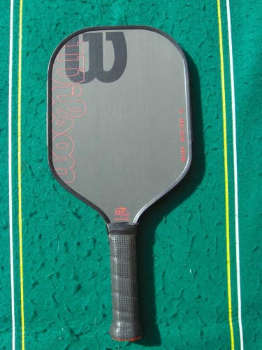 2025 Wilson Blaze Tour 16mm 16.5in 4 1/4 Raw Carbon Pickleball Paddle EXCL+