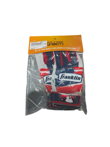 Used Franklin BB/SB Batting Gloves Navy Blue LG 11834-S000048169