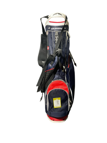 Used Sun Mountain AIR FLOW Mens Stand Bag White/Royal/Red 11834-S000048179