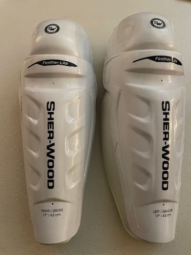 Brand New Sherwood 5030 HOF Senior 17"  Hockey Shin Pads