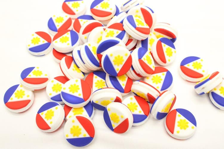 *NEW* TWO (2X) "PHILIPPINES FLAG" VIBRATION DAMPENERS FOR TENNIS RACQUETS