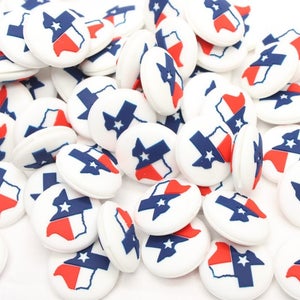 TWO (2X) "TEXAS: LONE STAR STATE FLAG" VIBRATION DAMPENERS FOR TENNIS RACQUETS