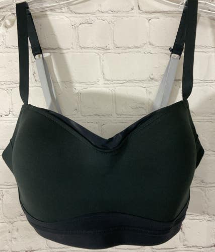 Brooks Fineform Moving Comfort Womens Medium Bra Self Adjusting Straps Black