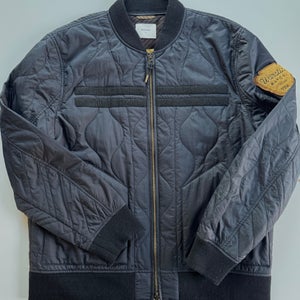 Warstic x Billy Reid Icon Players Baseball Flight Jacket Black Size Large