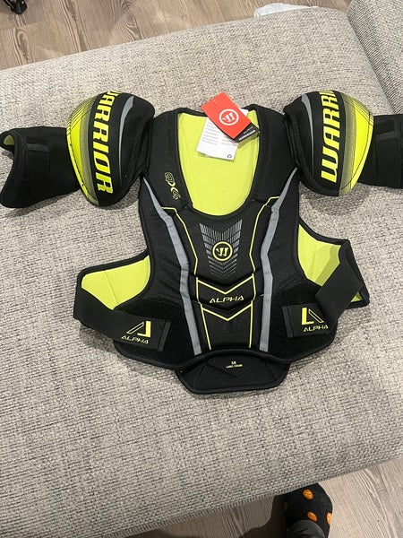 Large Senior Warrior Alpha QX4 Shoulder Pads (New)