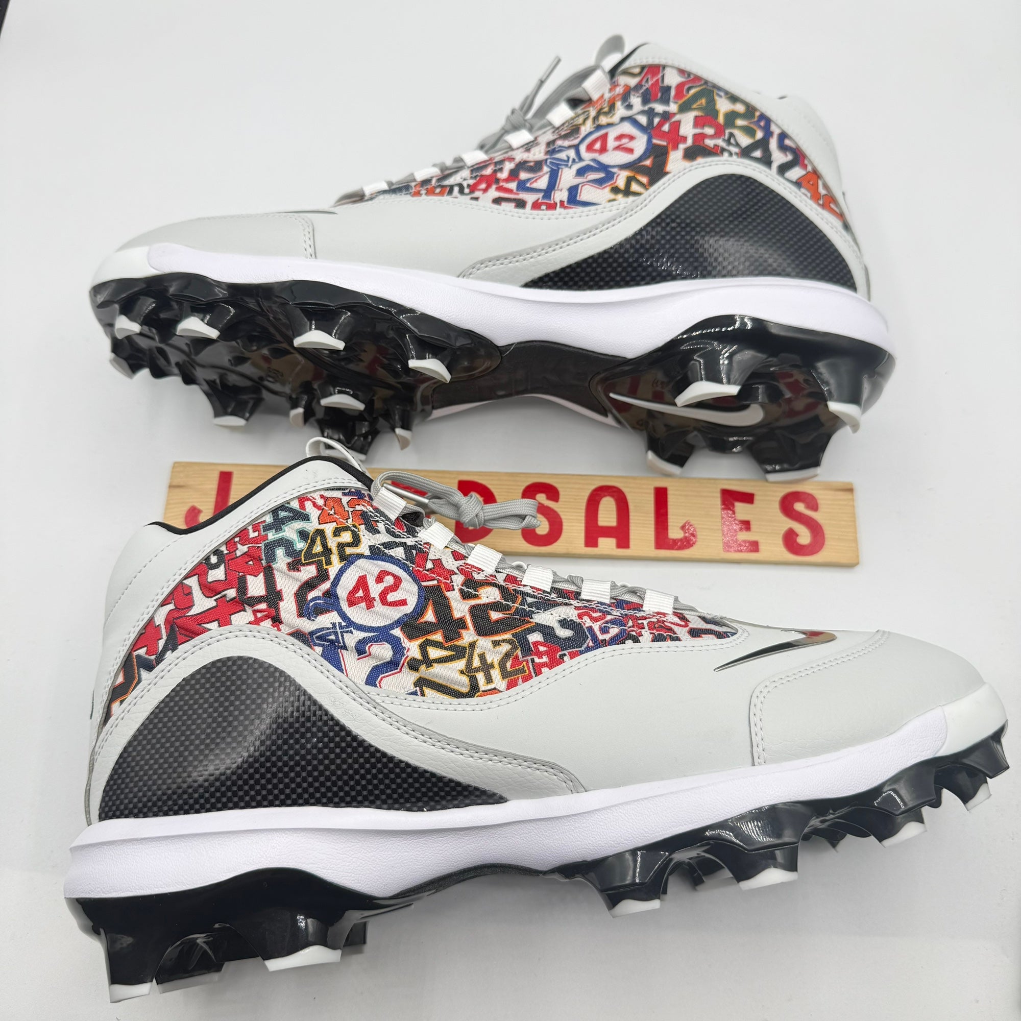 NEW Nike Griffey 2 MCS Jackie Robinson Day Baseball Cleats HJ4509-001 Mens Sz 13 Griffey 2 MCS  main image 4