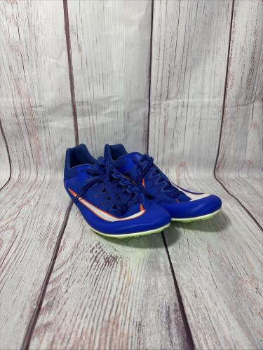 Nike Mens 10.5 Zoom Rival Sprinter Track Spikes Racer Blue/Orange DC8753-401