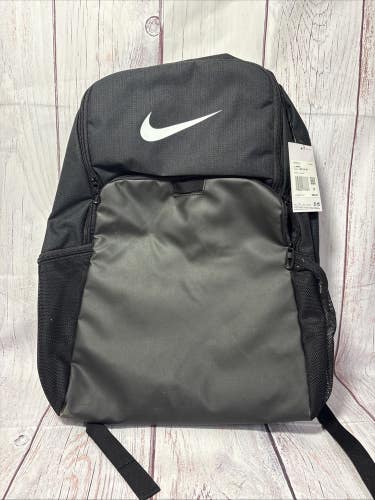 Nike Brasilia Backpack School Gym Travel Bag Back Pack DM3975-010 Black XL