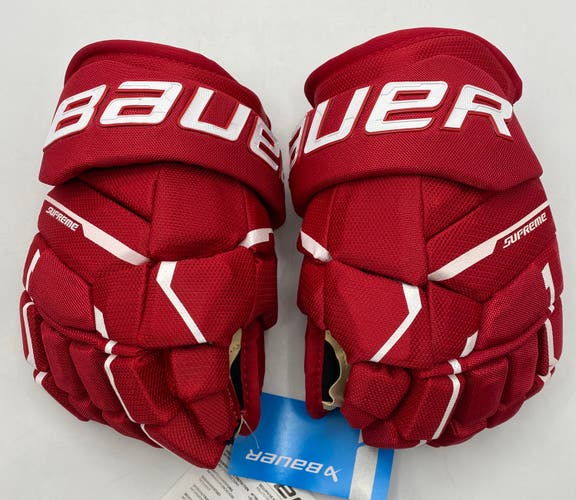 NEW Bauer Supreme M5 Pro Gloves, Red 12"