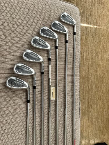 Men's 2022 Cobra LTDx Right Handed Iron Set Regular Flex (7 Clubs) #5 - #9, PW, GW Steel Shaft (New)