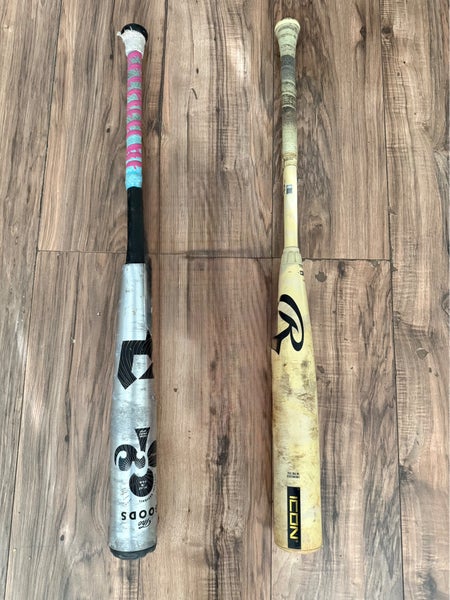 Rawlings Icon Composite Bat (-3) 30 oz 33" (Used)