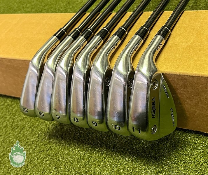 Used Honma T//World Forged TW-X Irons 5-11 Vizard 85g Regular Graphite Golf Set