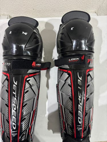 Senior CCM JetSpeed FT370 16" Shin Pads (Used)