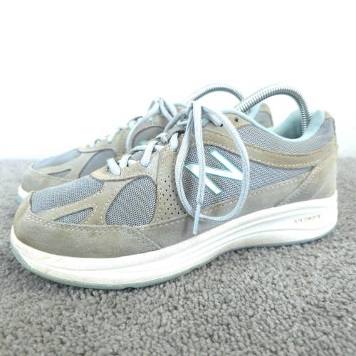 New Balance 877 V1 Womens Size 7.5 Walking Shoes Gray Low Top Sneakers Lace Up