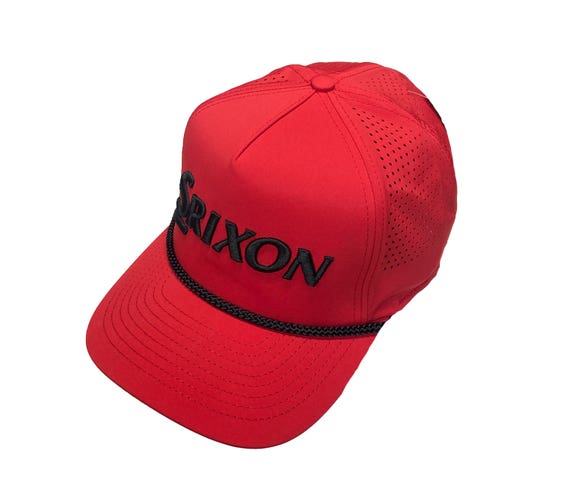 NEW Srixon Tour Tech Rope Red Adjustable Snapback Golf Hat/Cap
