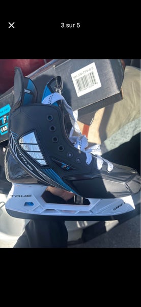 Black 2021 True TF9 Hockey Skates Regular Width Size 6.5 (New)