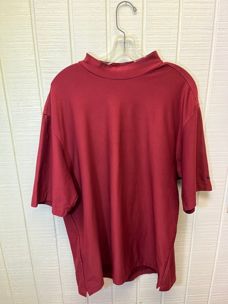 Nike Golf Men’s XL Dri-Fit Burgundy SS Tee Tiger Woods Activewear