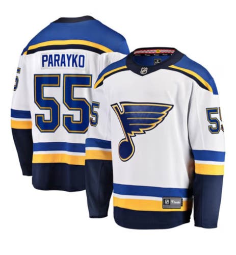 Fanatics Breakaway Colton Parayko St Louis Blues Mens Away Hockey Jersey 3XL
