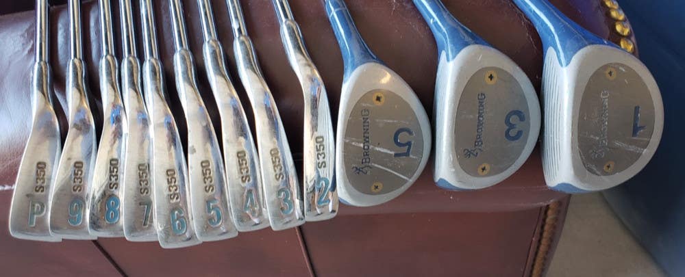 FULL SET LADIES BROWING S350 GOLF CLUBS 3 WOODS 9 IRONS ALL MATCH EXCELL  AZ326