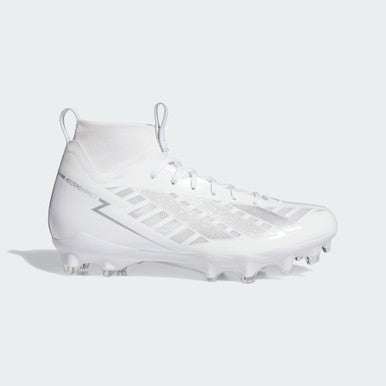 New ADIZERO FB WHT/SLV SZ 12 11347-ADIJQ1389-12