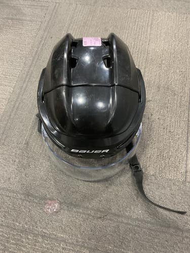 Used Bauer IMS 5.0 Helmet Half Visor Combo Black LG 11614-S000233029