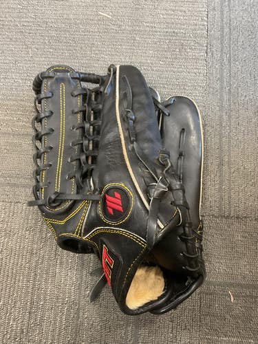 Used ZETT GRAN STATUS BB/SB Glove RH Throw Black 12 3/4" 11614-S000232982