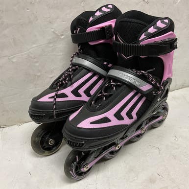Used PAPAISON ADJ 2-5 Junior Rec Fitness Skates Black Adjustable 11855-S000200807