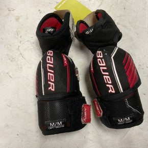 Used Bauer NSX Junior Elbow Pads Black And Red MD 11855-S000200796