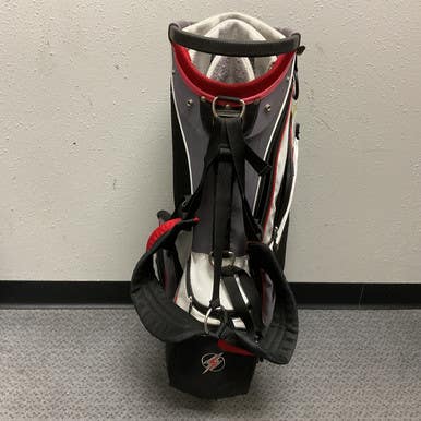 Used Powerbilt Mens Stand Bag Black And Red 11855-S000200638
