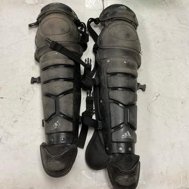 Used Adidas Intermediate Catchers Leg Guards Black 11855-S000200627