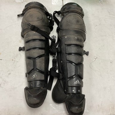 Used Adidas Intermediate Catchers Leg Guards Black 11855-S000200627