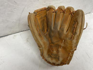 Used Spalding 42-855 BB/SB Glove RH Throw Tan 11 1/2" 11855-S000200619