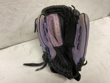 Used Wilson A0440CT115 RH Throw Fastpitch Gloves Black And Purple 11 1/2" 11855-S000200614