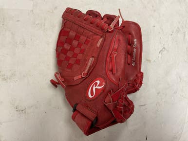 Used Rawlings Highlight Series H105S Baseball Glove RH Throw Red 10 1/2" 11855-S000200617