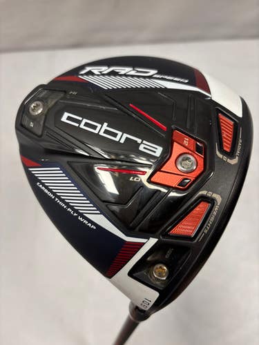 Used Cobra RAD SPEED Mens Driver RH 10.5 Degree 11490-S000270437