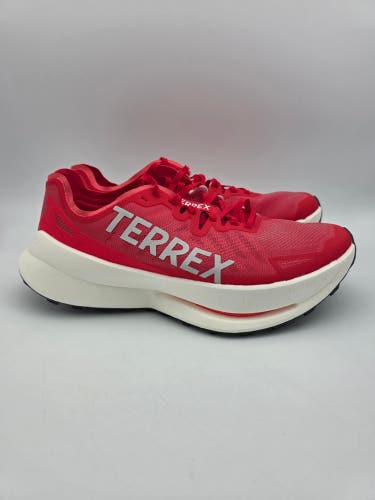 New Adidas Terrex Agravic Speed Ultra Mens sz 10 Red White Trail Running JR4028