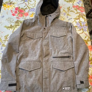 Grey Men's Adult Medium Burton Jacket (Used)