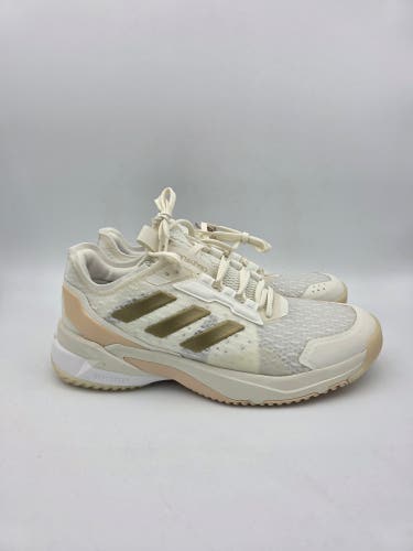 Adidas Crazyflight 6 Indoor Volleyball Off White Gold Shoes Womens Size 8.5